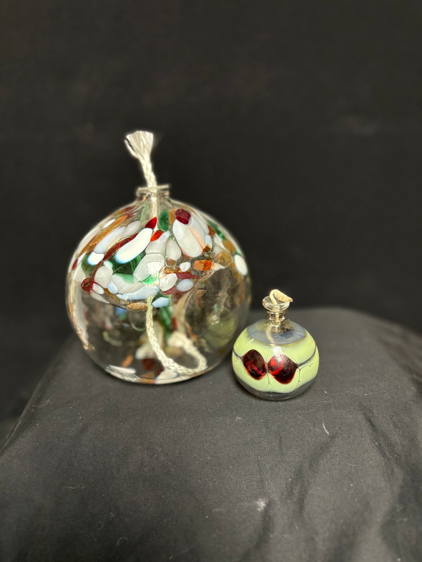 Handblown Glass Small Oil Lamp