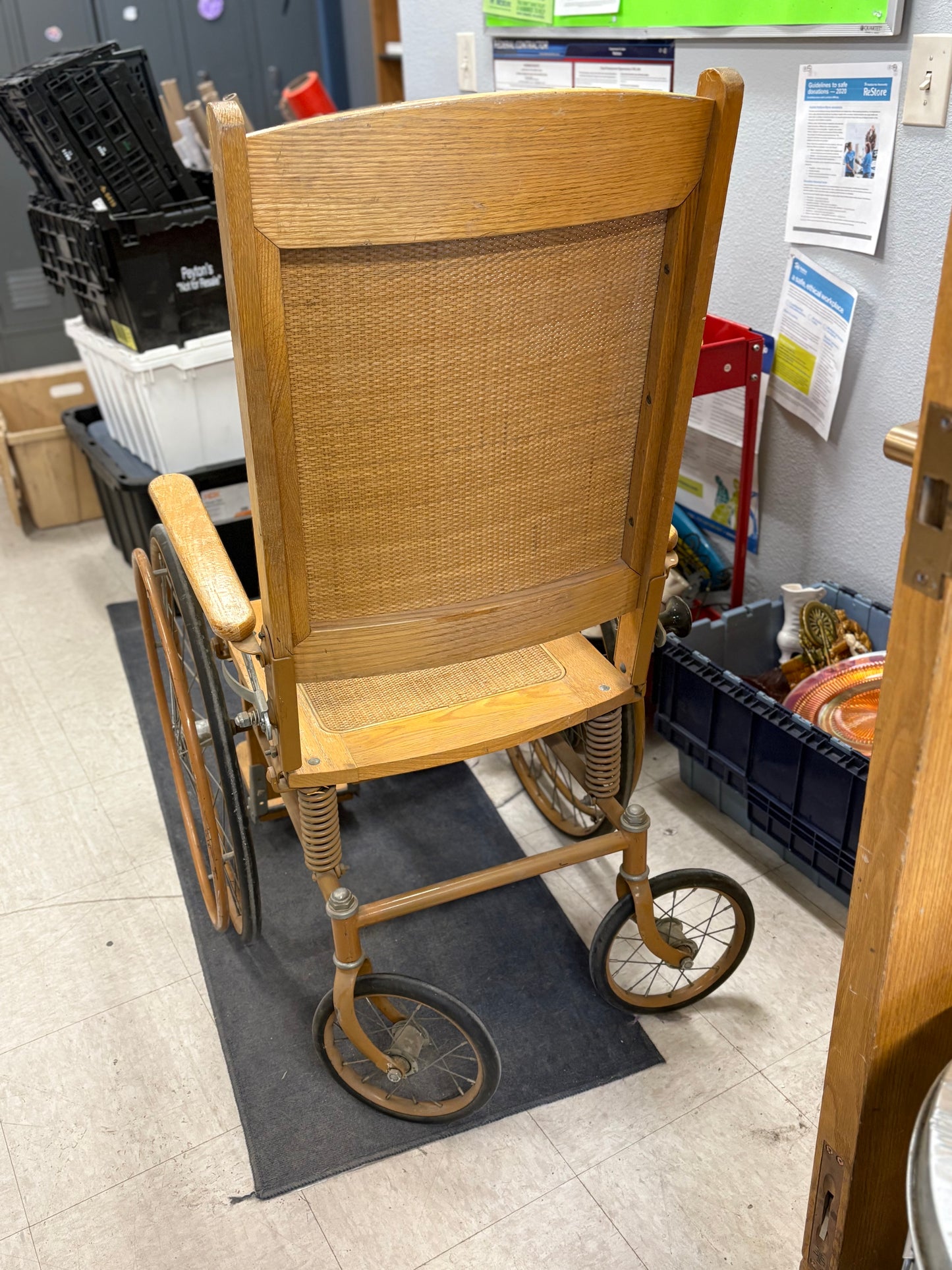 Antique Wooden Wheelchair