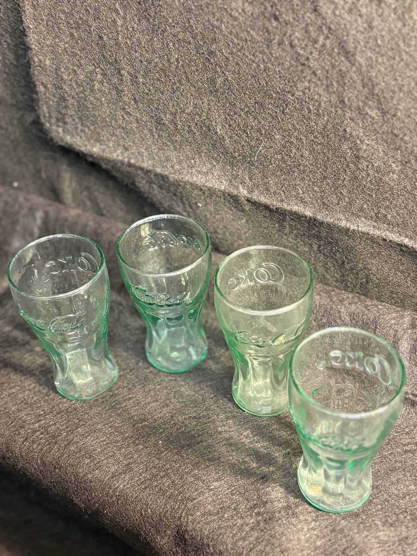 Four 6oz Coke Glasses