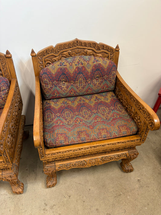 Thai Howdah Hand-Carved Chair