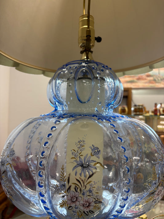 Vintage Blue Bubble Lamp