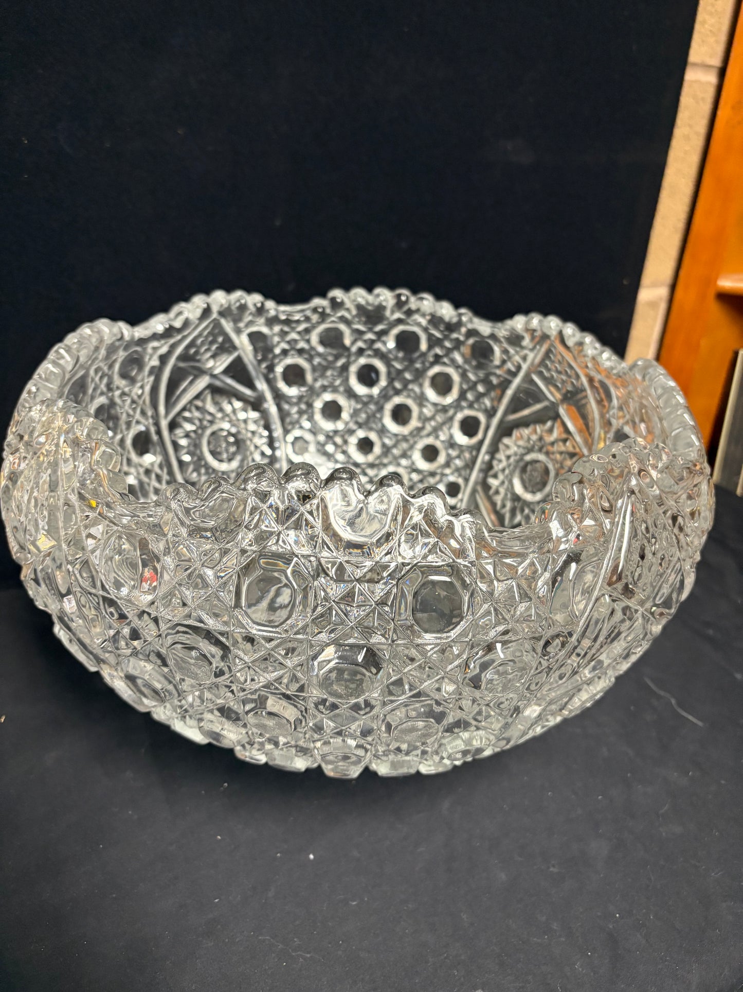 1970s Glass Punch Bowl