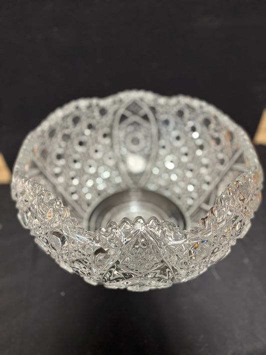 1970s Glass Punch Bowl