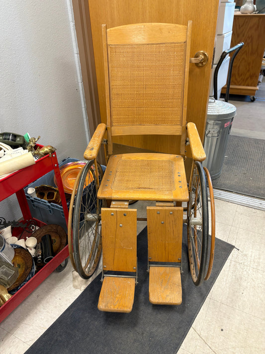 Antique Wooden Wheelchair