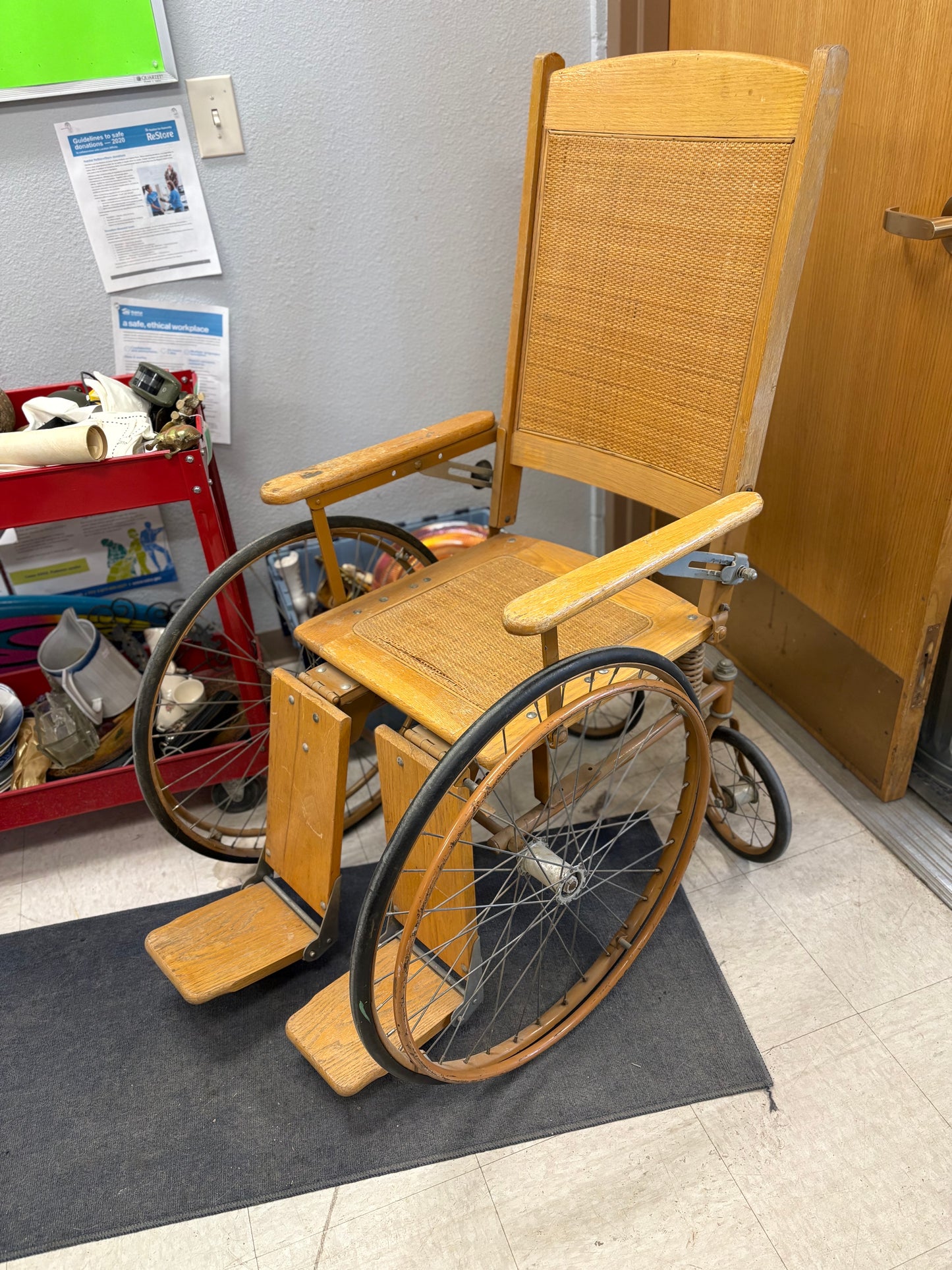 Antique Wooden Wheelchair
