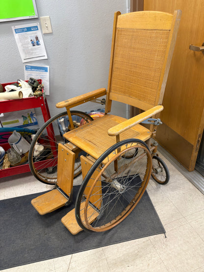 Antique Wooden Wheelchair