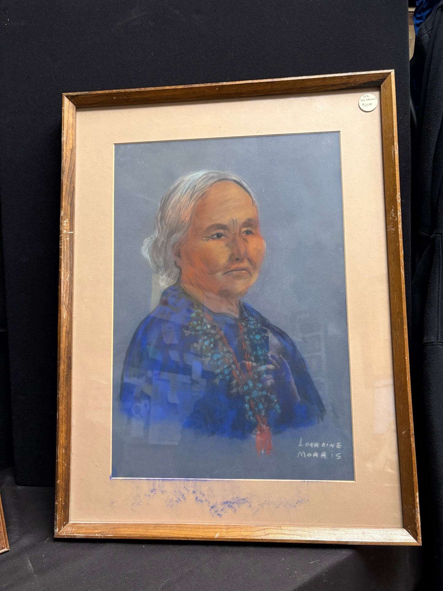 Chalk Portrait of a Older Woman