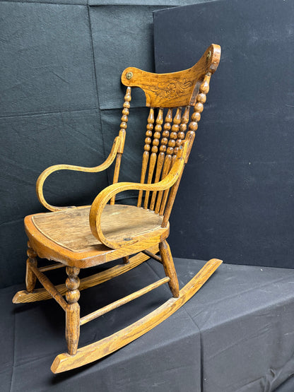 Oak Child Rocker
