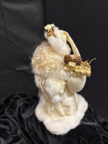 Santa White & Gold Tree Topper