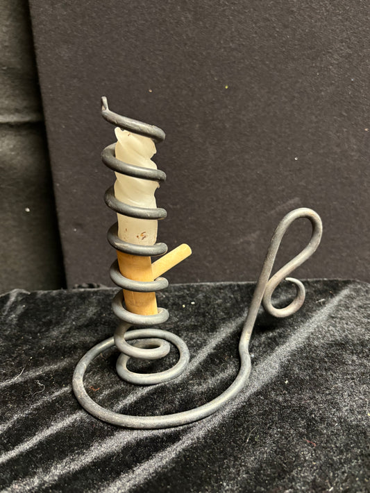 Candlestick Holder with Wooden Adjuster