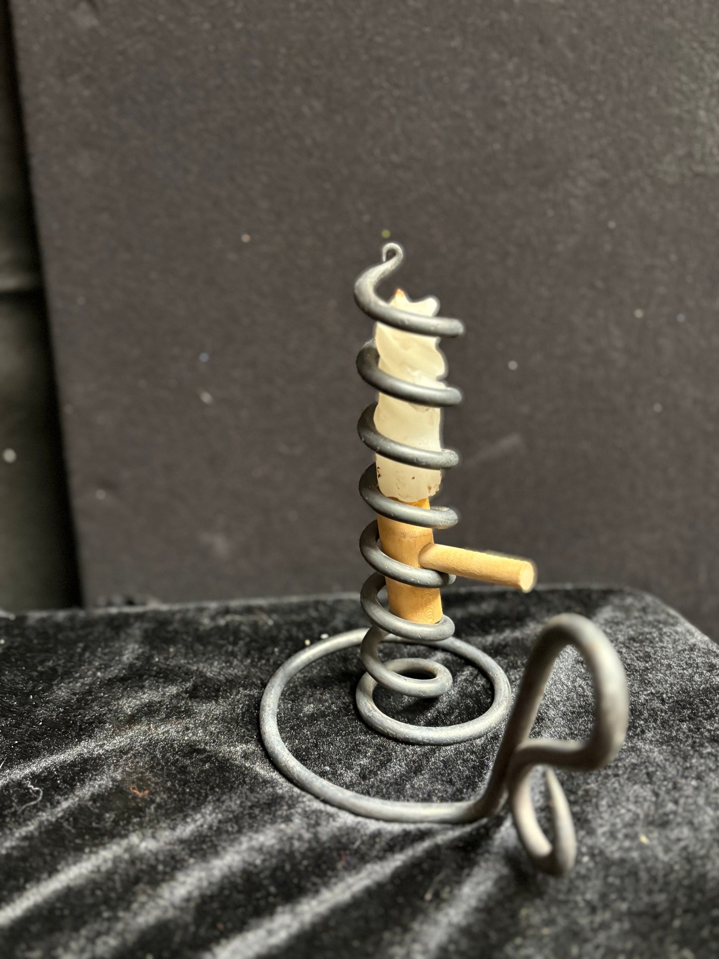 Candlestick Holder with Wooden Adjuster