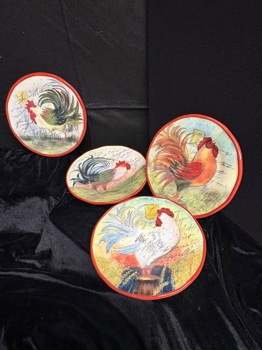 Rooster Dinner Plates (set of 4)