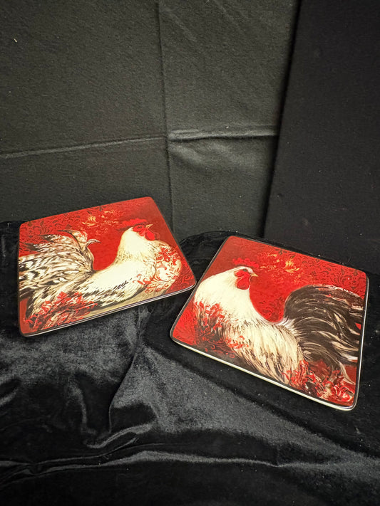Rooster Salad Plates (set of 2)