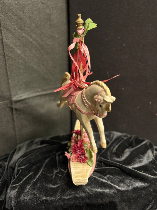 Porcelain Carousal Rocking Horse