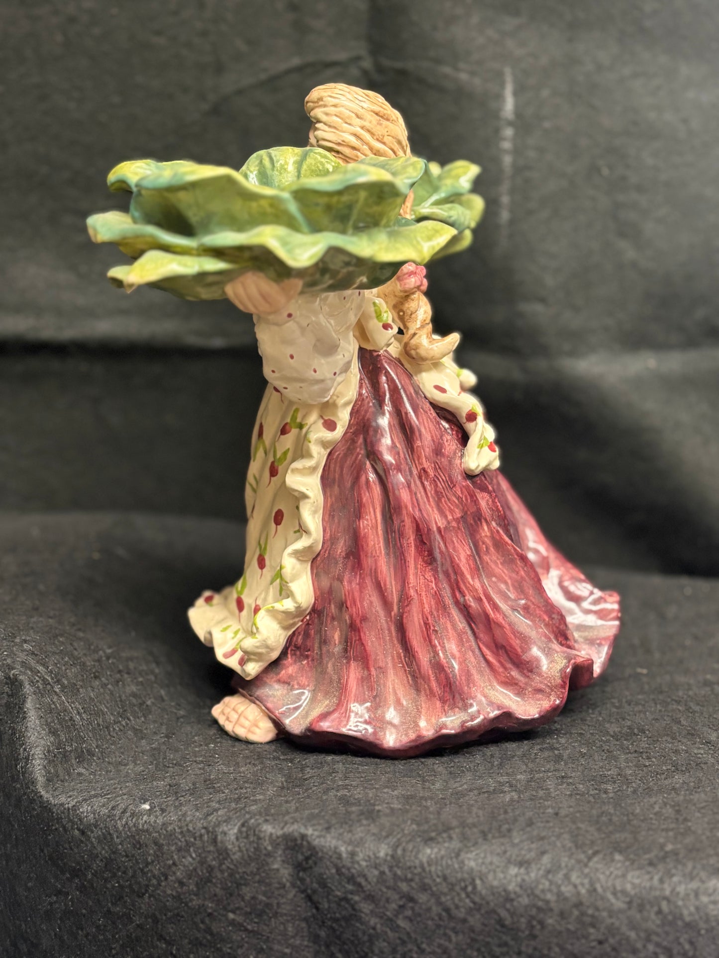 Cabbage Candle Holder Figurine