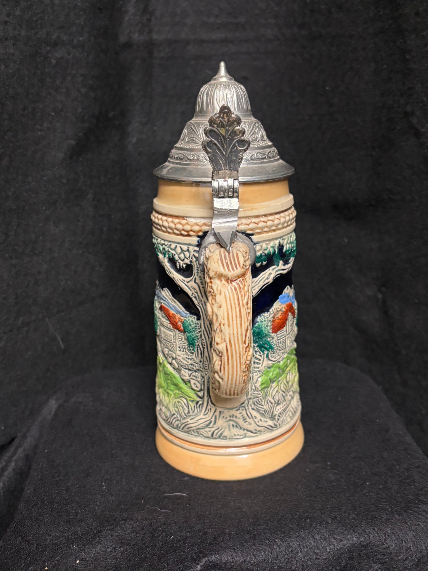 Vintage German Beer Stein with Coat of Arms