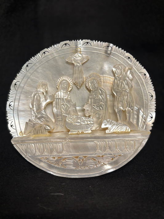 Vintage Hand-Carved Nativity Scene