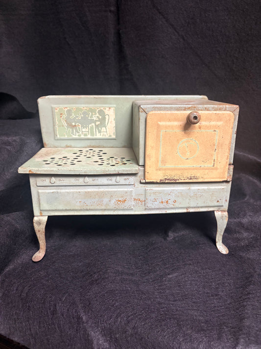 Vintage Metal Toy Stove