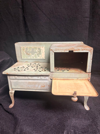 Vintage Metal Toy Stove