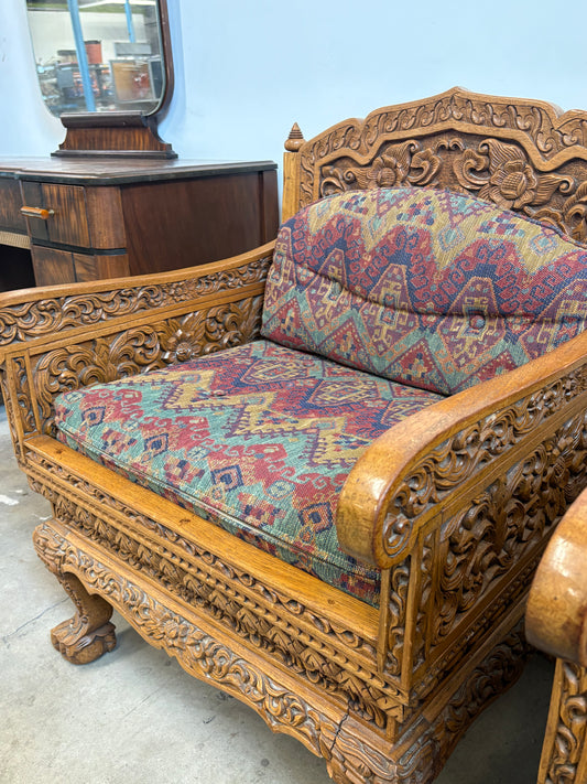 Thai Howdah Hand-Carved Chair