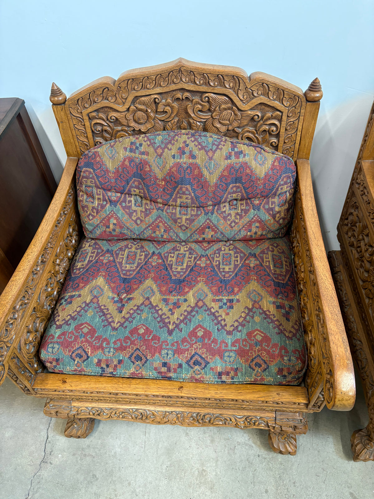 Thai Howdah Hand-Carved Chair