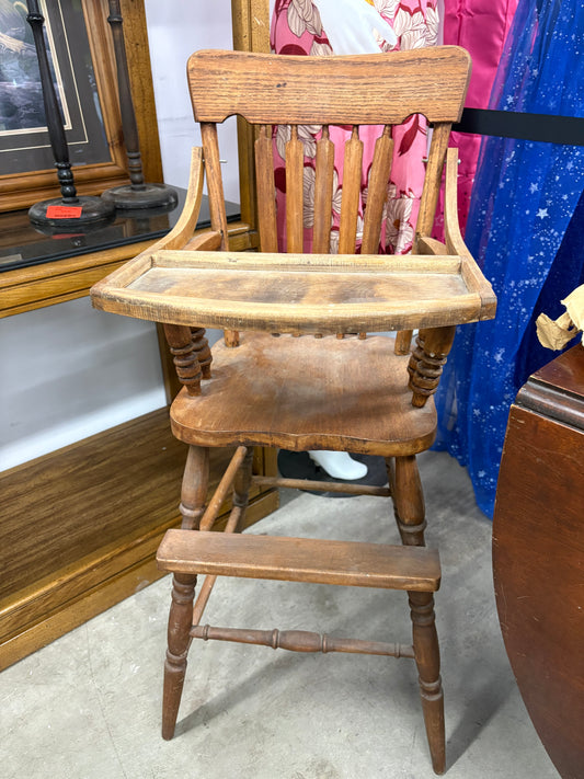 Antique Wooden High Chair