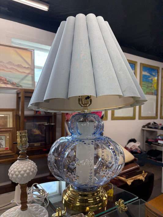 Vintage Blue Bubble Lamp