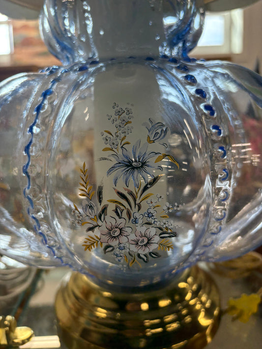Vintage Blue Bubble Lamp