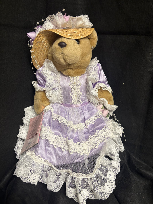 Vintage Stuffed Bear with Dress
