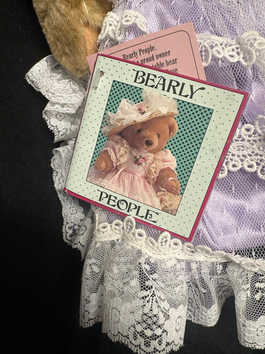 Vintage Stuffed Bear with Dress